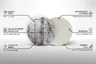 Grafkaars onderzetter Steenstructuur