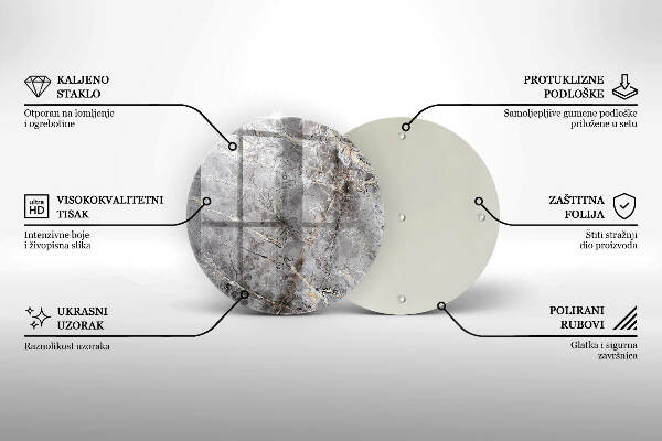 Grafkaars onderzetter Steenstructuur