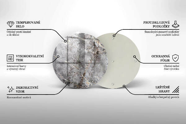 Grafkaars onderzetter Steenstructuur