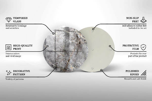 Grafkaars onderzetter Steenstructuur