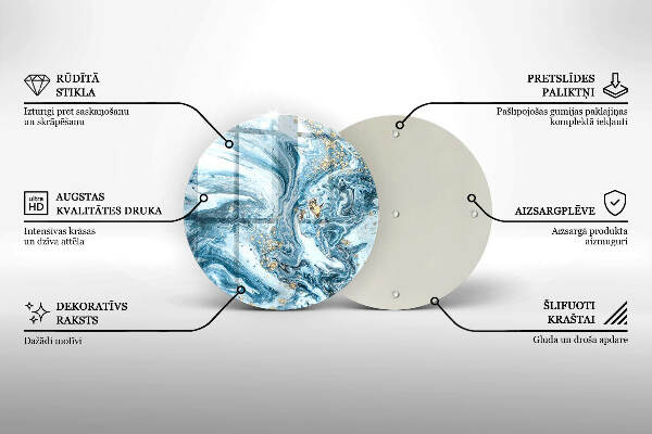 Grafkaars onderzetter Structuur met goud