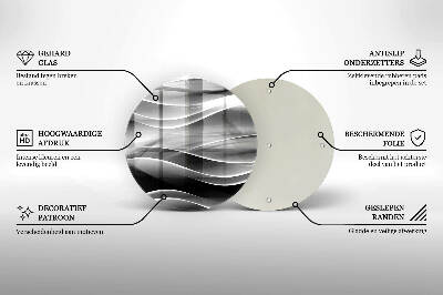 Grafkaars onderzetter Abstracte, zachte lijnen