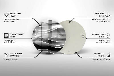 Grafkaars onderzetter Abstracte, zachte lijnen