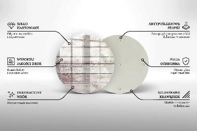 Glasplaat voor grafkaars Oude houten planken