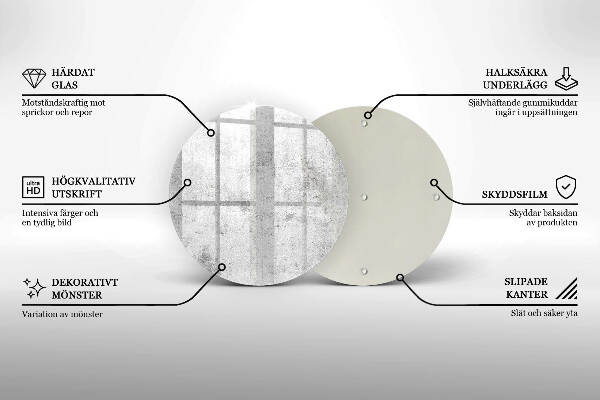 Grafkaars onderzetter Betonstructuur