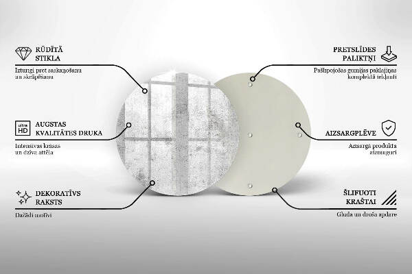 Grafkaars onderzetter Betonstructuur
