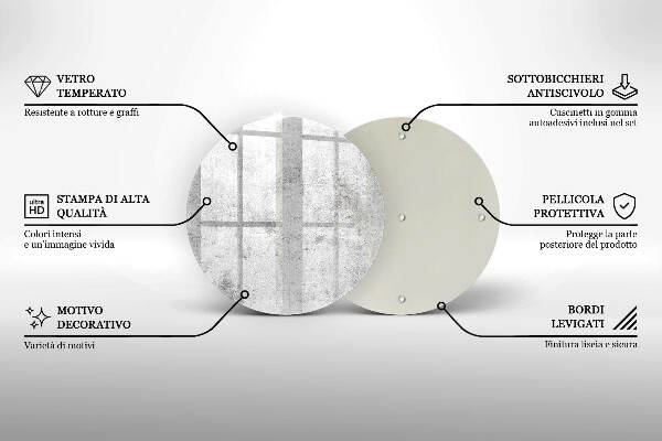 Grafkaars onderzetter Betonstructuur