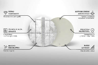 Grafkaars onderzetter Betonstructuur