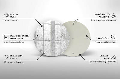 Grafkaars onderzetter Betonstructuur