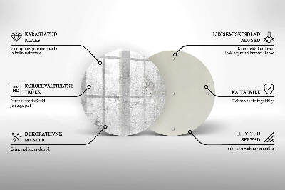 Grafkaars onderzetter Betonstructuur