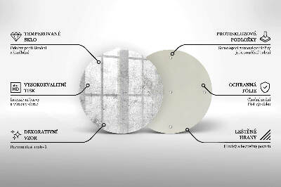 Grafkaars onderzetter Betonstructuur