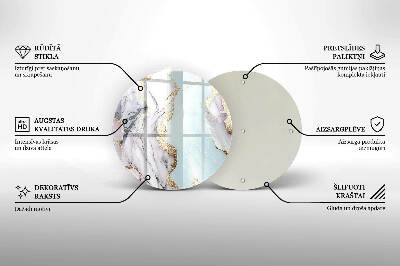 Grafkaars onderzetter Pastel marmer