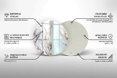 Grafkaars onderzetter Pastel marmer
