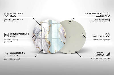 Grafkaars onderzetter Pastel marmer