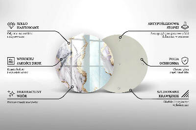 Grafkaars onderzetter Pastel marmer