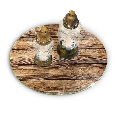 Grafkaars onderzetter Planken met houtstructuur