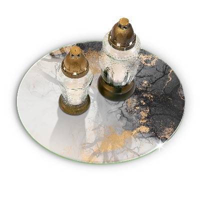 Grafkaars onderzetter Abstractie met goud