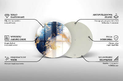 Podstawka na znicz Abstrakcja z błękitem