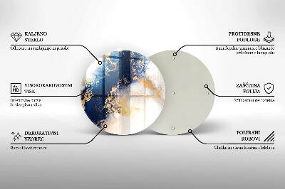 Podstawka na znicz Abstrakcja z błękitem