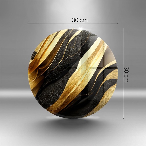 Glasplaat voor grafkaars Elegante abstractie