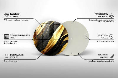 Glasplaat voor grafkaars Elegante abstractie
