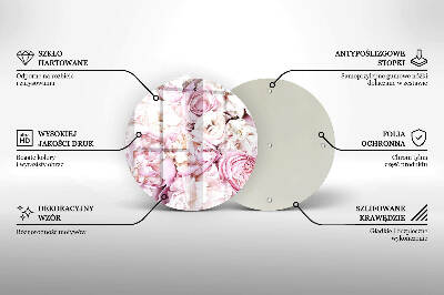 Grafkaars onderzetter Boeket pioenrozen
