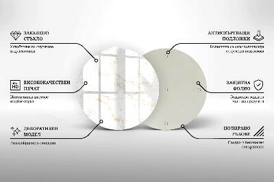 Grafkaars onderzetter Elegante marmeren steen