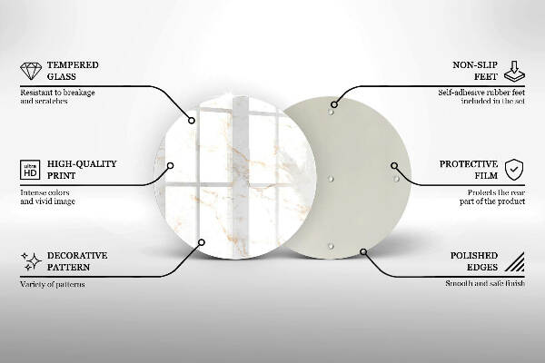 Grafkaars onderzetter Elegante marmeren steen