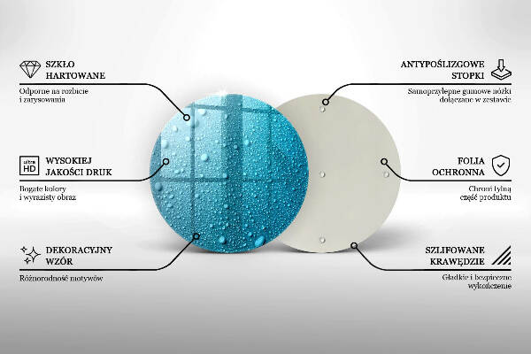 Glasplaat voor grafkaars waterdruppels