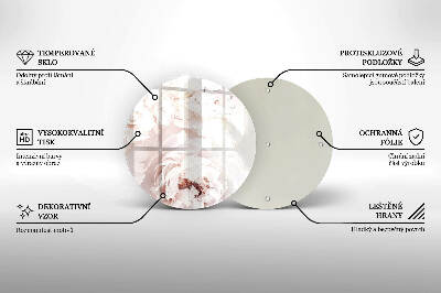 Grafkaars onderzetter Pastelkleurige pioenrozen