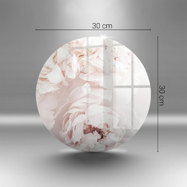 Grafkaars onderzetter Pastelkleurige pioenrozen