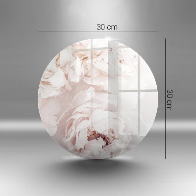 Grafkaars onderzetter Pastelkleurige pioenrozen