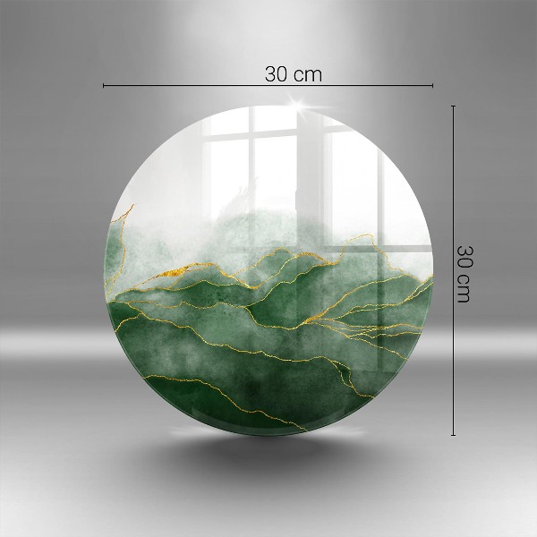 Glasplaat voor grafkaars Abstracte natuur