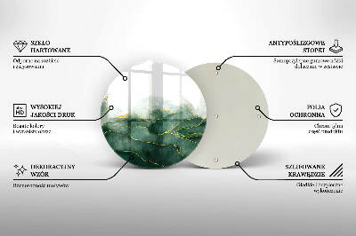 Glasplaat voor grafkaars Abstracte natuur