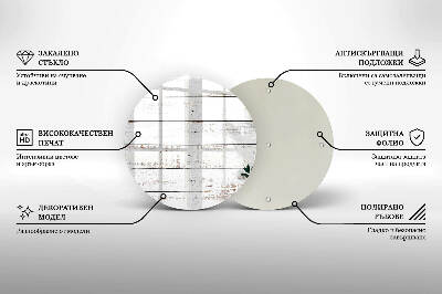 Grafkaars onderzetter Oude planken en bladeren