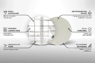 Grafkaars onderzetter Oude planken en bladeren