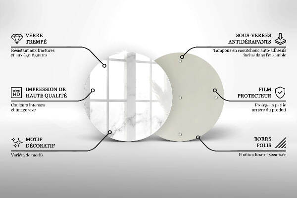 Grafkaars onderzetter Modern marmer