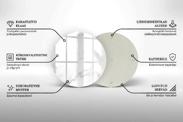 Grafkaars onderzetter Modern marmer