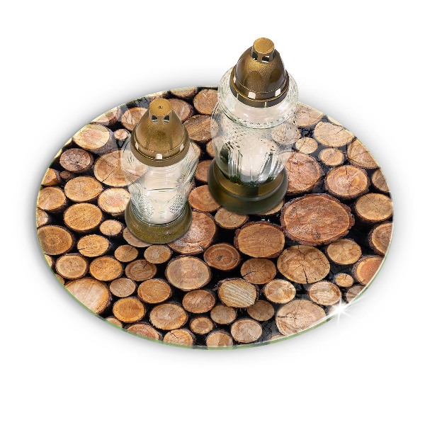 Grafkaars onderzetter Boomstammen