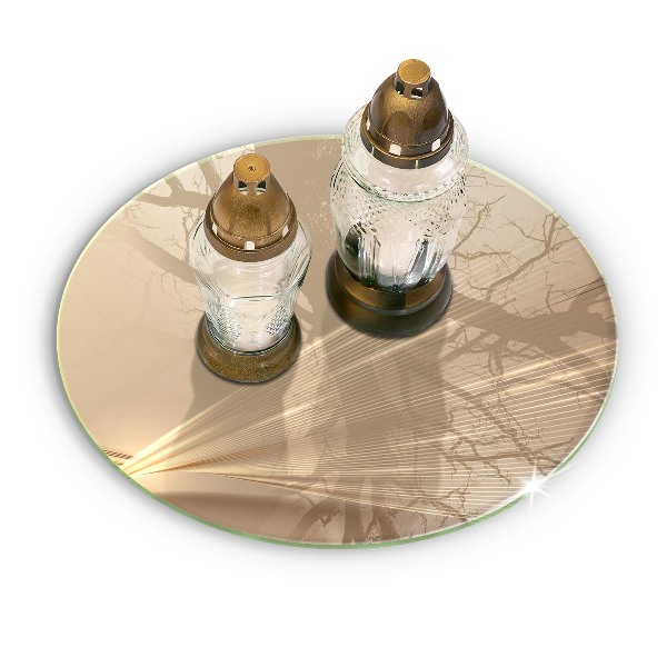 Glasplaat voor grafkaars Moderne abstractie