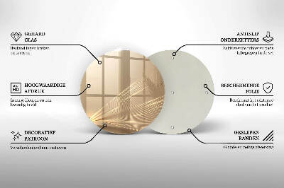 Glasplaat voor grafkaars Moderne abstractie