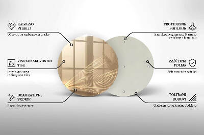 Glasplaat voor grafkaars Moderne abstractie