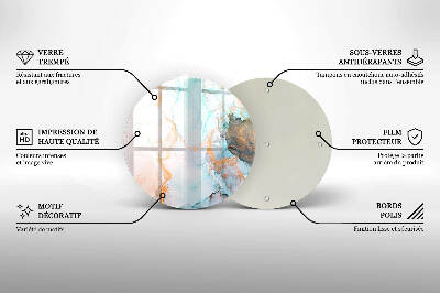 Grafkaars onderzetter Abstract marmer