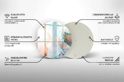 Grafkaars onderzetter Abstract marmer