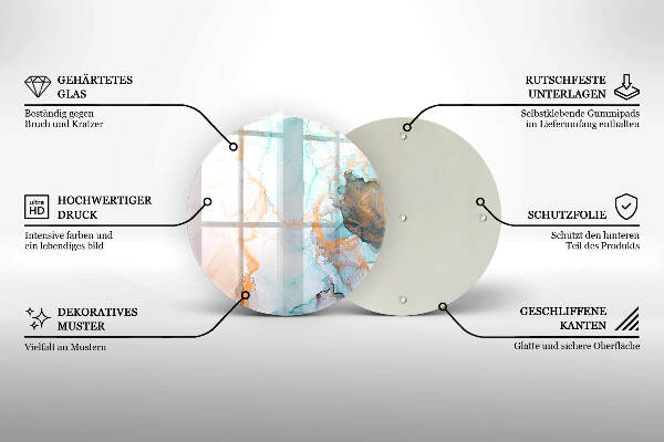 Grafkaars onderzetter Abstract marmer