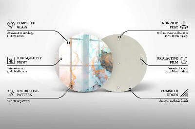 Grafkaars onderzetter Abstract marmer