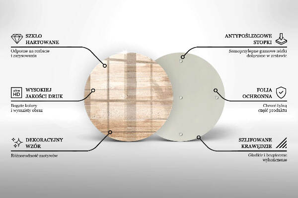Glasplaat voor grafkaars Houten planken