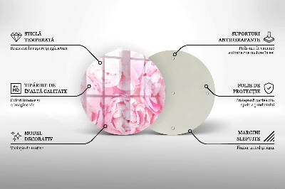 Grafkaars onderzetter Delicate pioenrozen
