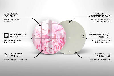 Grafkaars onderzetter Delicate pioenrozen
