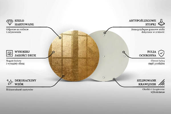 Glasplaat voor grafkaars Gouden textuur achtergrond